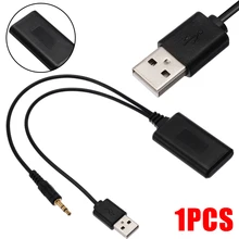 New Arrival 1pc Car Wireless Bluetooth Receiver USB 3.5MM Aux Stereo Music Receiver Audio Adapter For BMW E60 04-10 E63 E64 E61 biurlink car aux receiver 4 1 wireless bluetooth receiver 3 5mm aux stereo music receiver audio adapter for bmw vw peugeot