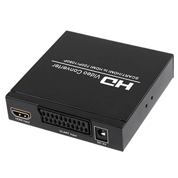  Scart Al Convertitore di Hdmi Video Audio Adapter Box con Scart/Hd Interruttore Pal/Ntsc Video Scal