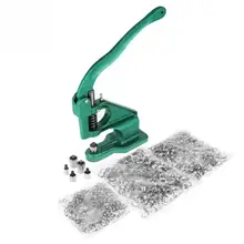 1 шт. Высокая точность ручной Пресс наконечник Ушко машина с 3 пресс-форм и 1500 шт. прокладки 6/10/12 мм