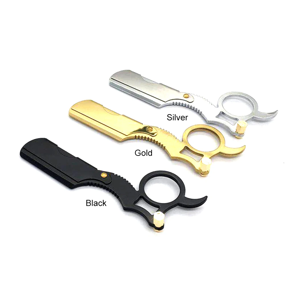 

Professional Straight Edge Barber Razor Stainless Steel Blade Men's Hair Shaver Antique Shaving Tool accessories