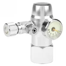 CO2 регулятор аквариума CO2 регулятор аквариума одиночный Калибр Дисплей Давление редукционный клапан, Лидер продаж