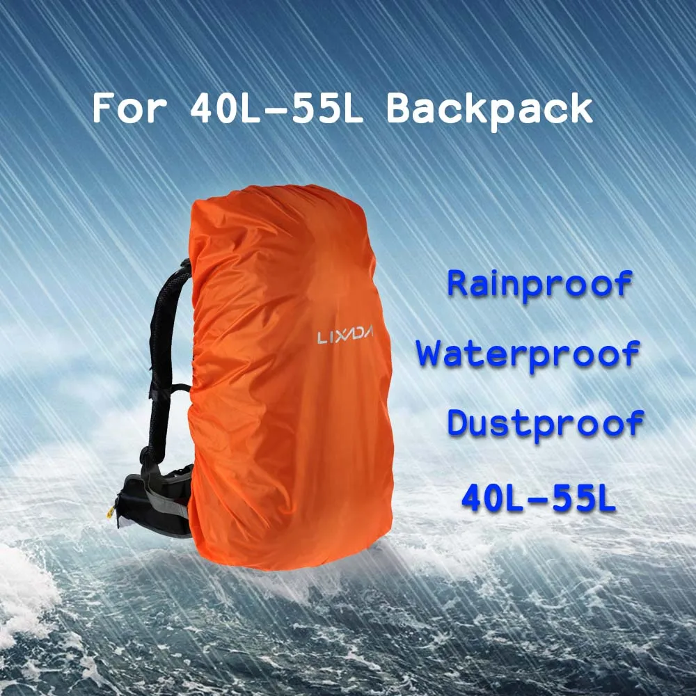 

Lixada 40L-55L Backpack Rain Cover Portable Ultralight Waterproof Dustproof Backpack Rain Cover Shoulder Protect Outdoor tools