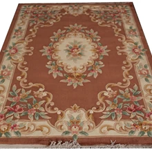 Ручная работа, французский ковер в стиле саванннера, хороший двусторонний ковер, прямоугольный ковер, большой ковер, Натуральная овечья шерсть