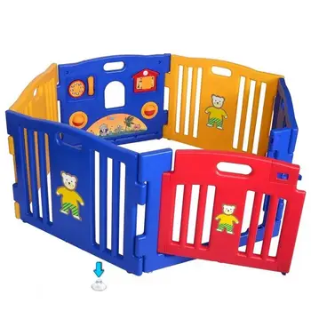 

Children's Educational Toys 6PCS PE Safe Non-Toxic Play Center Yard Kids Playpen With 6 Corner The Best Toys For Kids Ball Pool