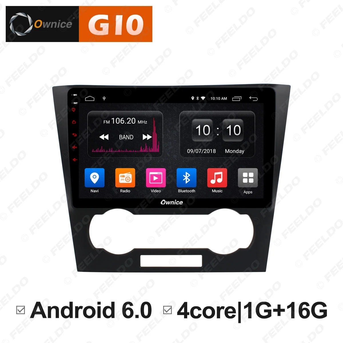 

FEELDO 9" 2.5D Nano IPS Screen Android 6.0 Octa Core/DDR3 2G/32G/4G LTE Car Media Player With GPS/FM/AM For Epica 2006-2012
