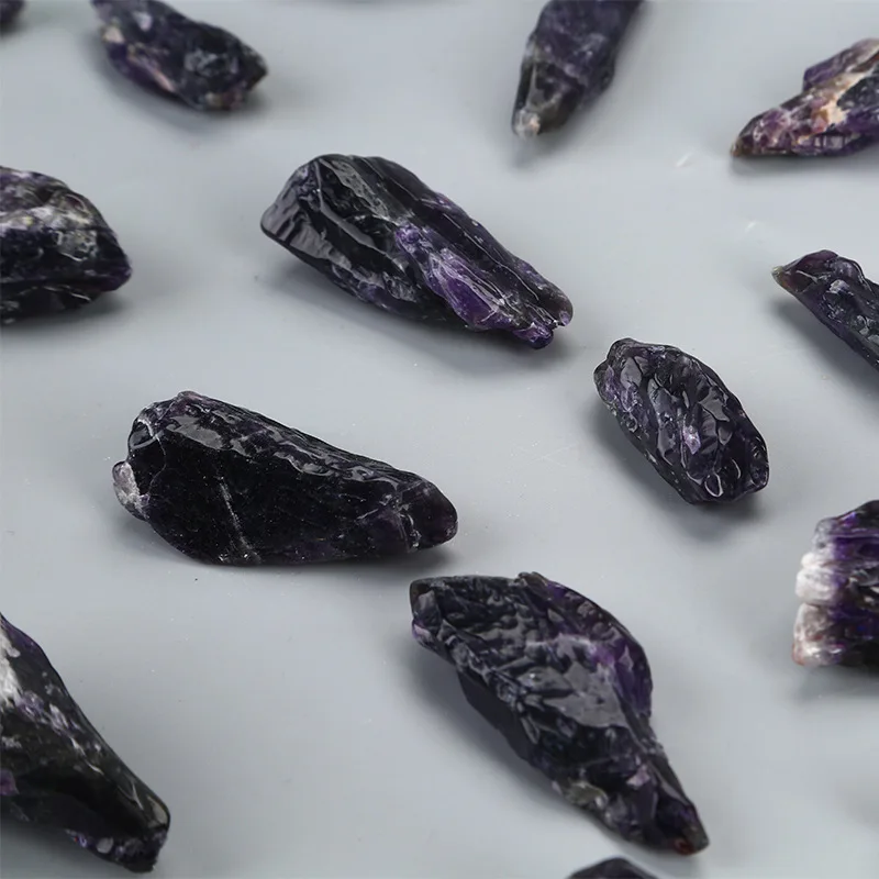 

50g 4-6cm Natural Rough Specimen Amethyst Point Quartz Wolf Teeth Wand Crystal Natural stones and minerals Fish tank stone D3