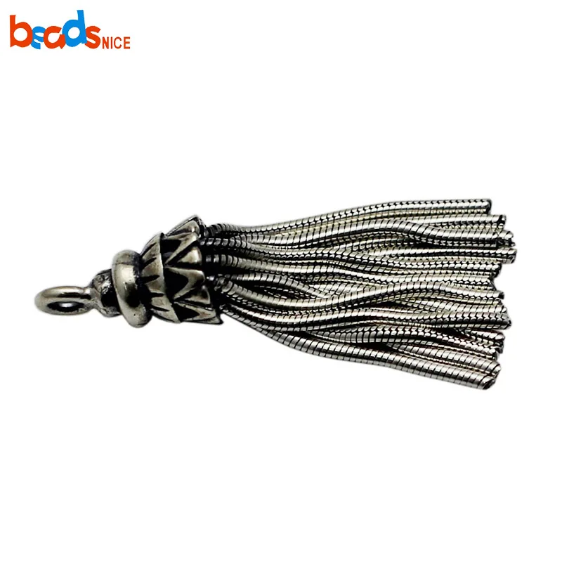 Beadsnice тайский серебряный кулон с кисточкой для ожерелья Diy изготовления
