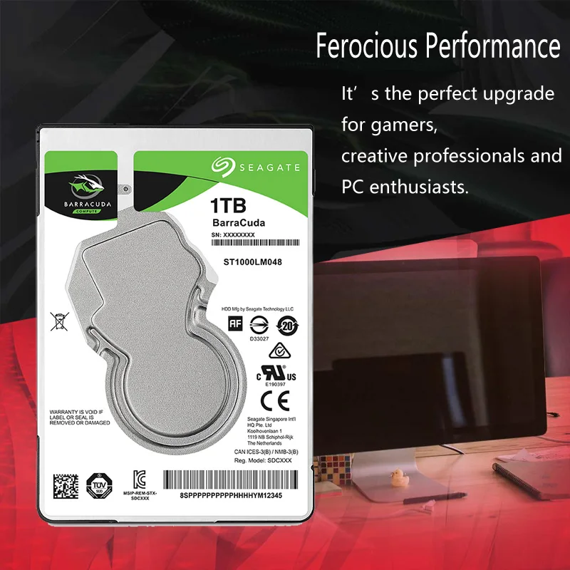 Жесткий диск для ноутбука Seagate 1 ТБ 1000 ГБ 2 5 дюйма внутренний жесткий SATA III 128 Мб кэш