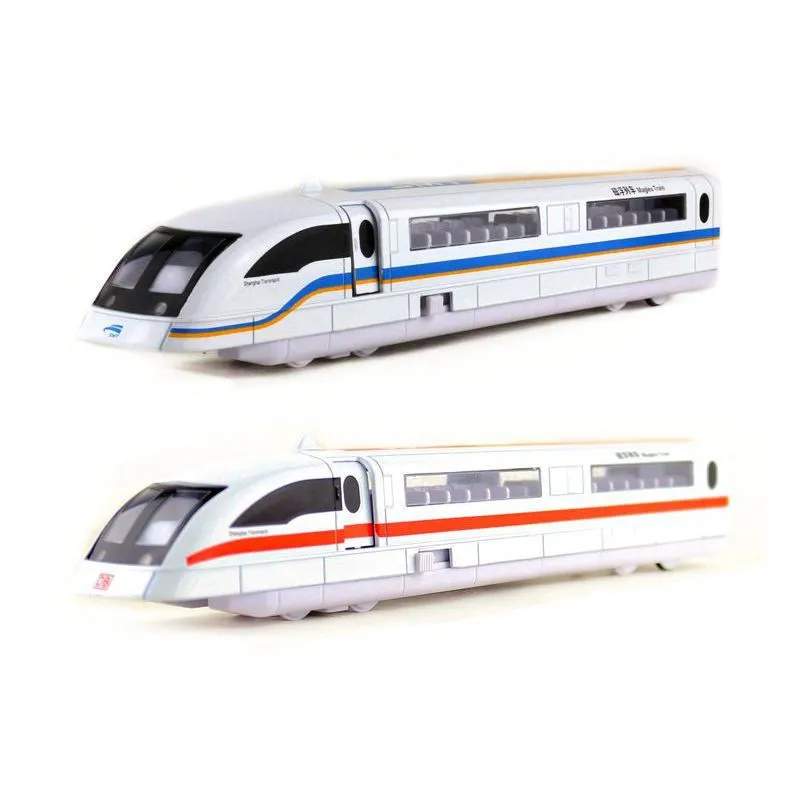

Free Shipping/Diecast Toy Model/Maglev High-Speed Train/Pull Back/Sound & Light Car/Educational Collection/Gift For Children