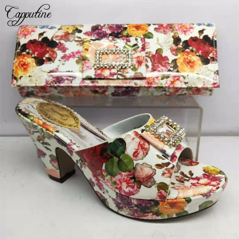 Capputine/туфли лодочки из искусственной кожи со стразами в итальянском стиле