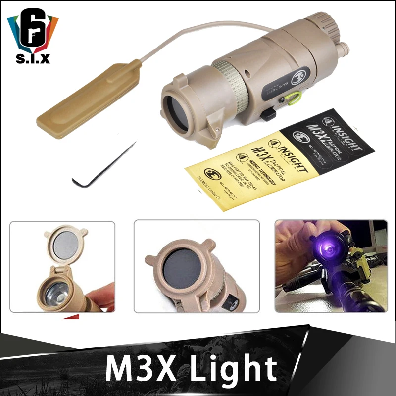 Tactical Softair Wapens M3X Light Illiuminator Long With IR Fliter | Спорт и развлечения