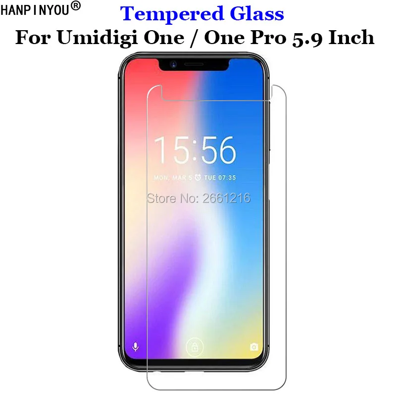 Для Umidigi One противоударное переднее жесткое закаленное стекло 9H 2.5D Премиум