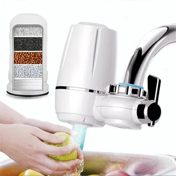 

1Pcs Tap Faucets Water Filter Washable Ceramic Faucets Mount Water Purifier Household Tap Water Purifier Sandpaper