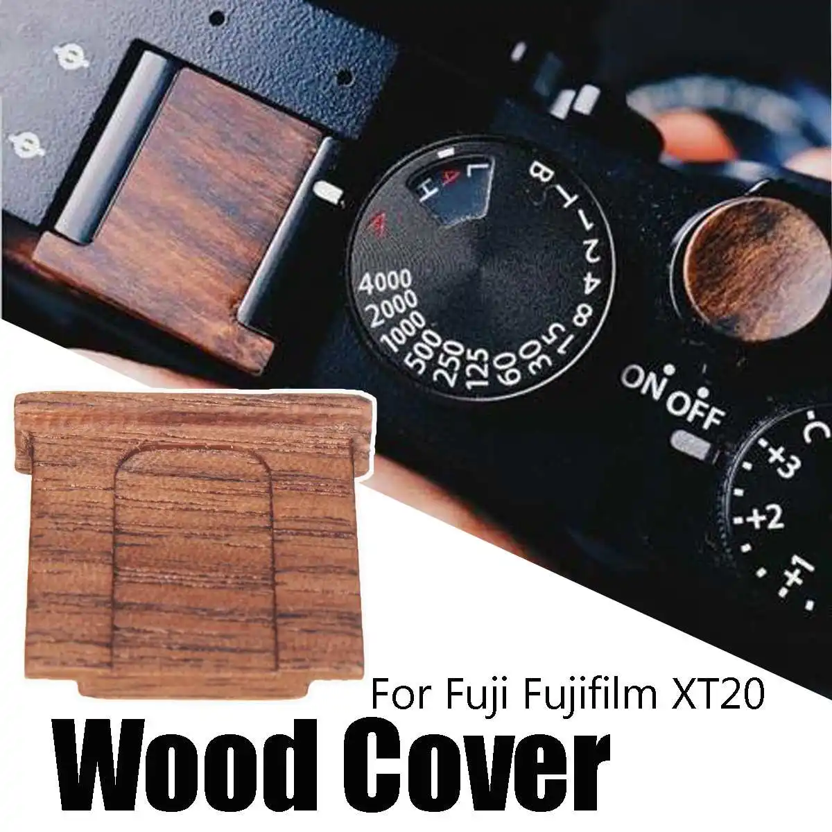 

Wooden Wood Hot Shoe Cover for Fuji/Fujifilm XT20 Photography Camera Accessories Camera Protecting Cover