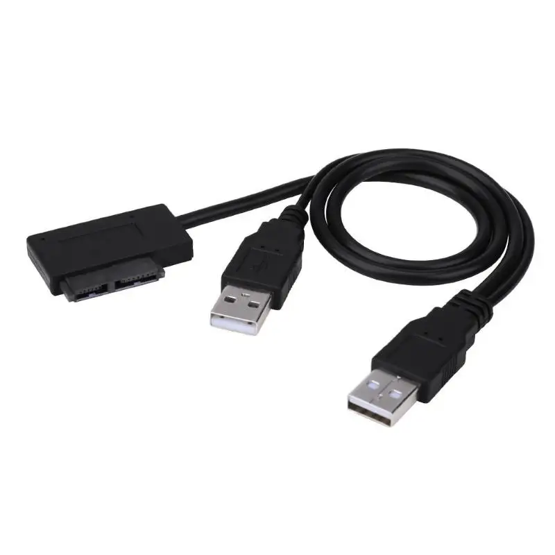 

Notebook 7+6Pin Slimline SATA to USB2.0 Converter Adapter Easy Drive Cable Supports any Slimline for CD/DVD Driver 7/9.5/12.7mm