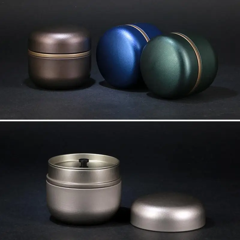 

Universal Metal Can Sealed Moisture-proof Portable Travel Flower Tea Box Round Iron Box Environmentally Friendly