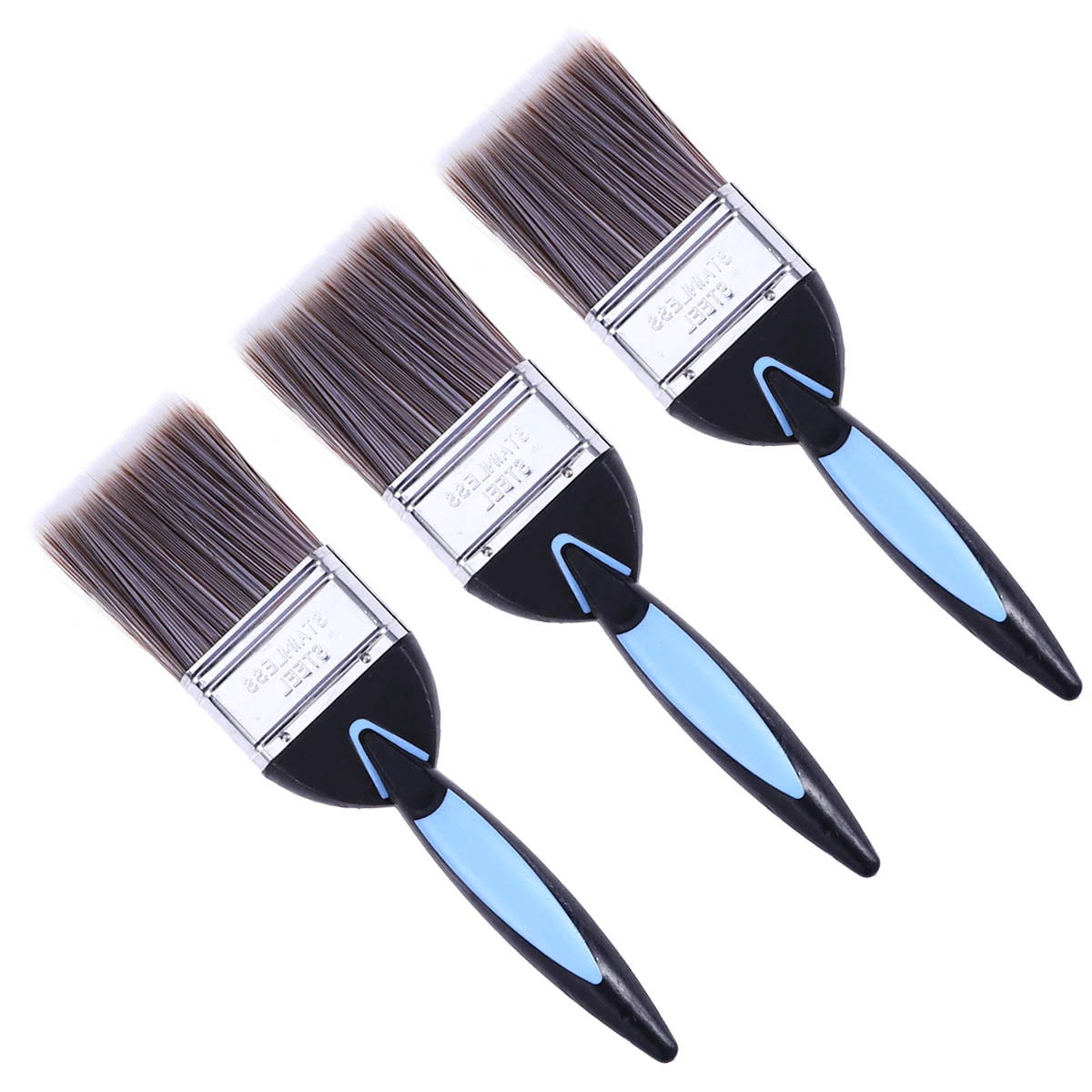 3PCS Painting Brushes Artiste Durable Household with Plastic Handle 2.5