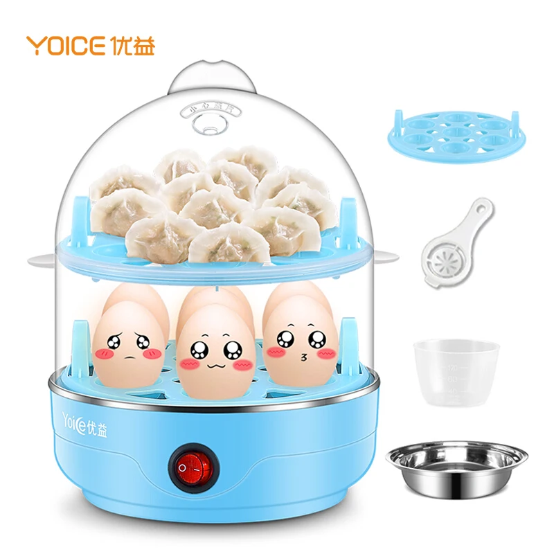 home electric Microwave Egg Cooker Double Layer Automatic Power-off Mini Egg Steamer Egg Steaming machine Egg Soup