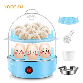 

home electric Microwave Egg Cooker Double Layer Automatic Power-off Mini Egg Steamer Egg Steaming machine Egg Soup