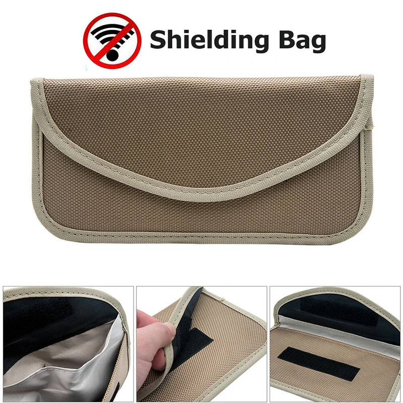 

Anti-theft RFID Signal Blocking Keyless Entry Car Key Cover Pouch Case Bag