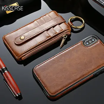 

KISSCASE Retro Card Slots Case For Samsung Galaxy S9 S8 Plus S7 S6 Edge Leather Phone Cases For Samsung Note 8 9 J7 J5 Prime