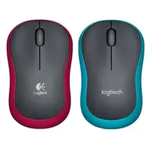 Logitech мышь M186 оптический, эргономический 2,4 ГГц Беспроводная USB 1000 dpi мыши Opto-Электронная обе руки мышь для офиса Домашний ноутбук