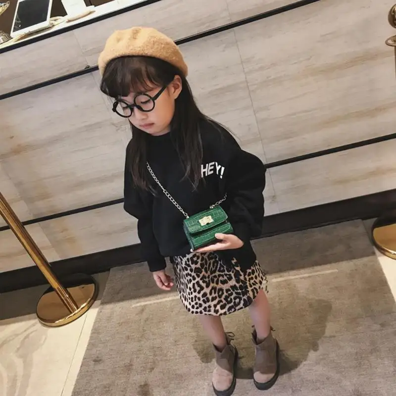 Модные блёстки для маленьких девочек мини кошелек цепи Crossbody сумки на плечо