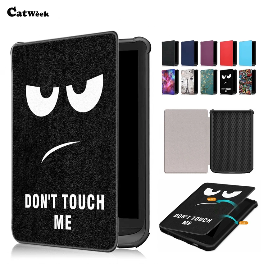 For Pocketbook Touch Lux 4 Basic Lux 2 Pu Leather Case Cover Shockproof Slim Print Skin Pocketbook 627 616 632 Smart Tablet Case Tablets E Books Case Aliexpress