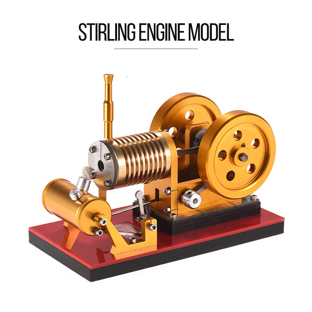 

Hot Air Stirling Engine Model Flame Stirling Engine Motor Generator Model Science Experiment Kit Educational Toy Teaching Tools
