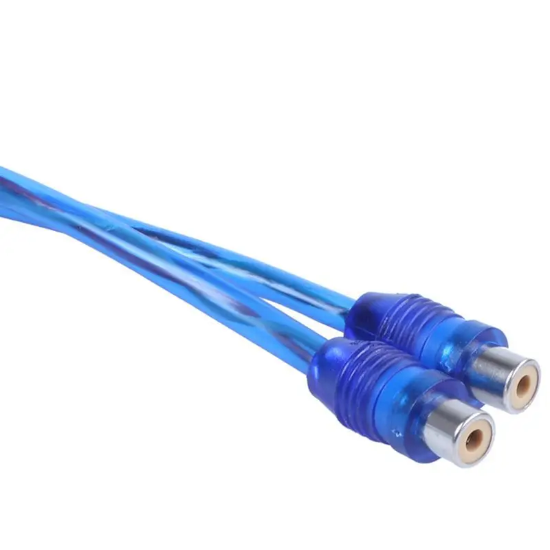 FULL RCA Phono Y Splitter свинцовый адаптер 1x штекер на 2 разъема автомобильного