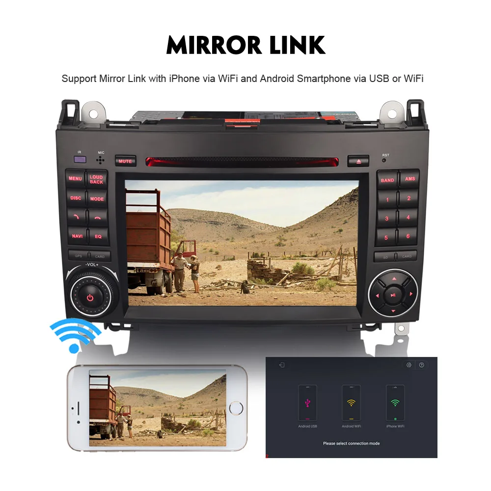 DAB + Android 8 1 Авторадио СБ Navi WiFi 4G DVR Автомобильный GPS навигатор плеер для Mercedes Class A/B
