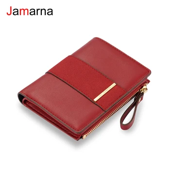 

Jamarna Wallet Female PU Vintage Small Wallet Purse Small Wallet With Zipper Frosted Splice Women Wallet Card Holder Christmas