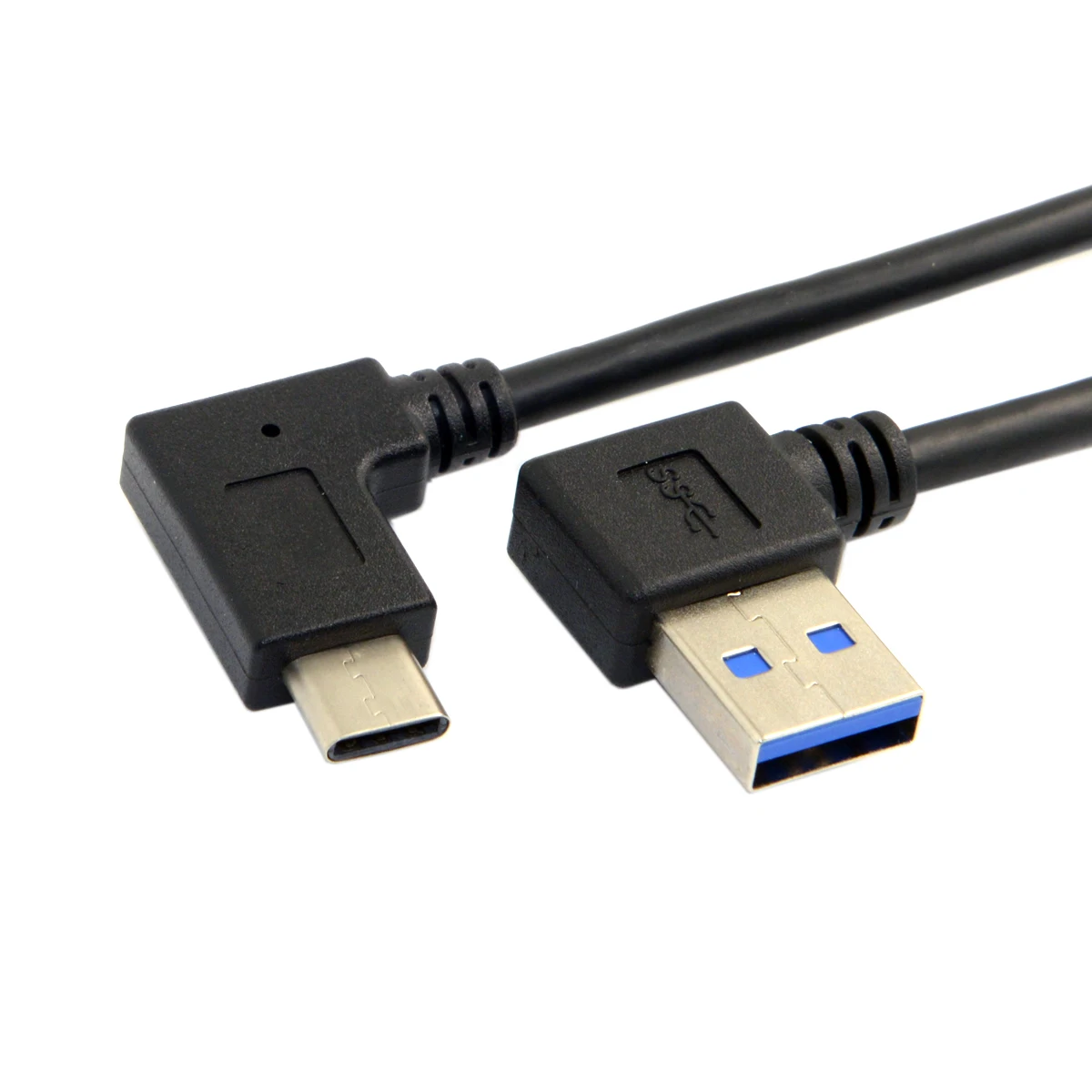 

CYDZ Reversible USB 3.1 USB-C Angled to 90 Degree Right Angled USB 3.0 Cable for Laptop & Tablet & Mobile Phone