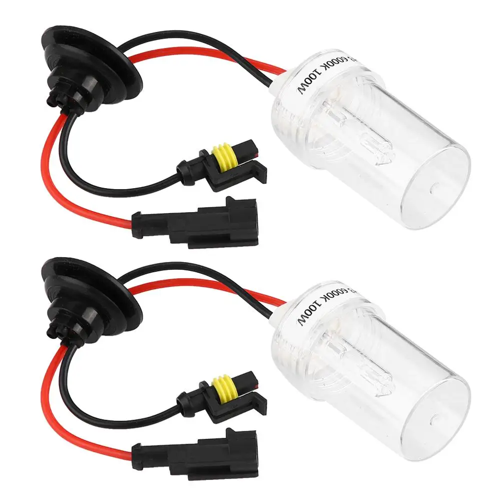 

2Pcs H3 6000K 100W High Brightness Car Xenon Headlight Head Lamp Replacement Bulbs Car Headlight Bulbs Xenon