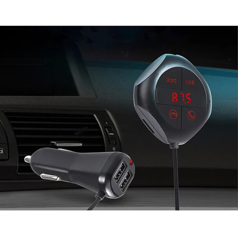 Автомобильный fm передатчик Q7s Bluetooth MP3 музыкальный плеер двойной