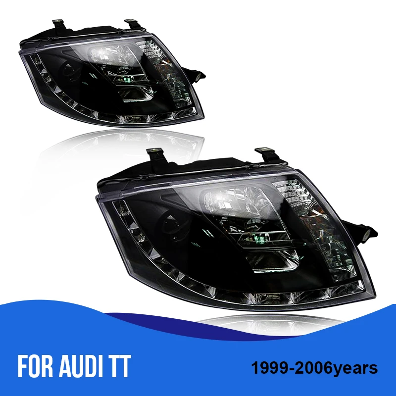 Roadot автомобильный стайлинг фары для Audi TT 1999-2006 Стайлинг светодиодный HID Rio