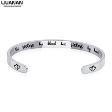 Friendship Bracelet Best Friends BFF Bracelet Cuff Bangle Not Sisters By Blood But Sisters By Heart/Best B*tches Jewelry Women блузка quelle b c best connections by heine 6600