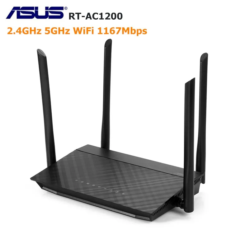 

ASUS RT-AC1200 Wireless AC/G/N Router 2.4G 5G 1167Mbps WiFi Repeater Dual-Band Router With Four 5dBi Antennas Parental Controls