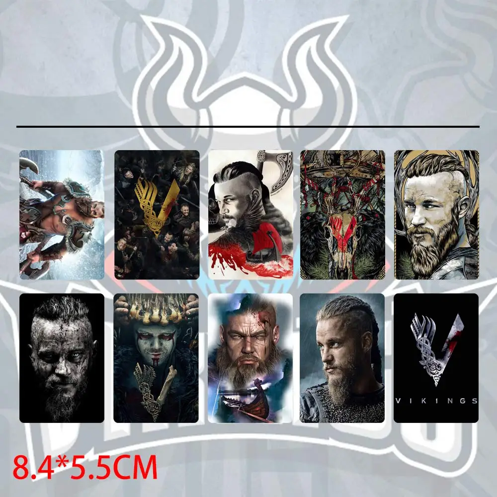 

10pcs/set Vikings Movie Card Stickers Waterproof Sticker DIY Decoration Bank Bus Card Stickers Kids Gift Stationery Sticker