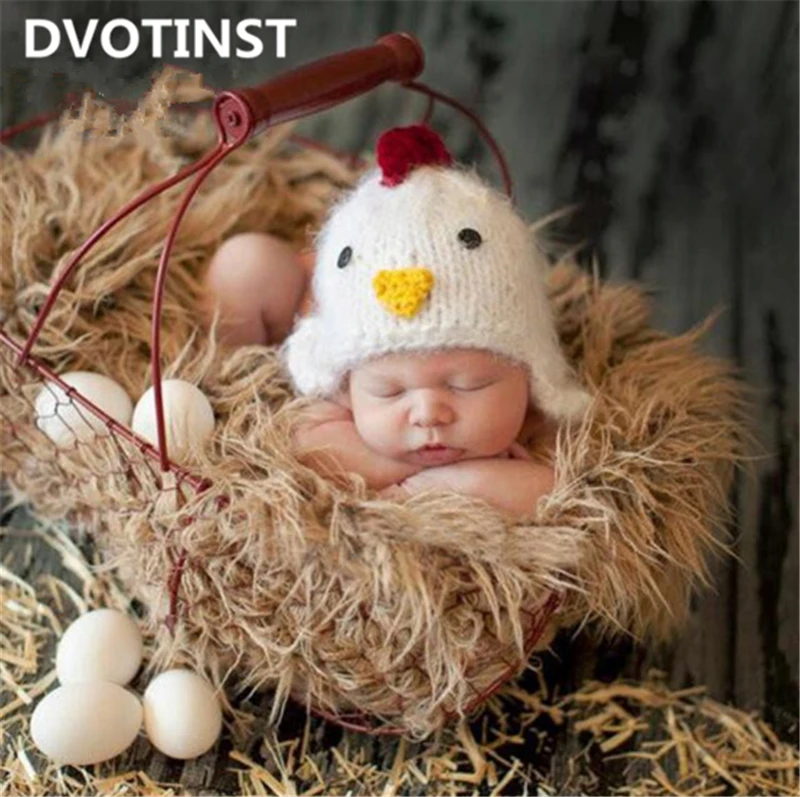 Dvotinst детский реквизит для фотосъемки вязаная крючком шапка новорожденных шляпа