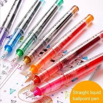 

10 Pcs/lot Creative 10 Colors Gel Pen 0.5mm Simple Style Colour Ink Pens Marker Writing Stationery School Office Supplies Gift