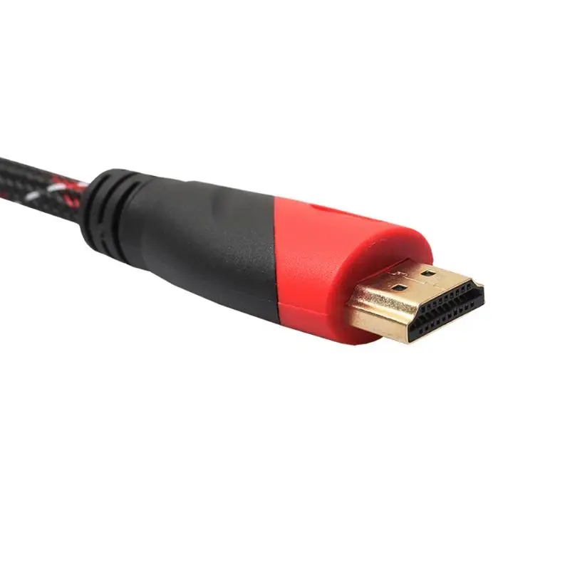 Высокоточный плетеный кабель HDMI V1.4 AV HD 3D для PS3 Xbox HDTV 0 5 15 М 1080P кабель|Кабели VGA| |
