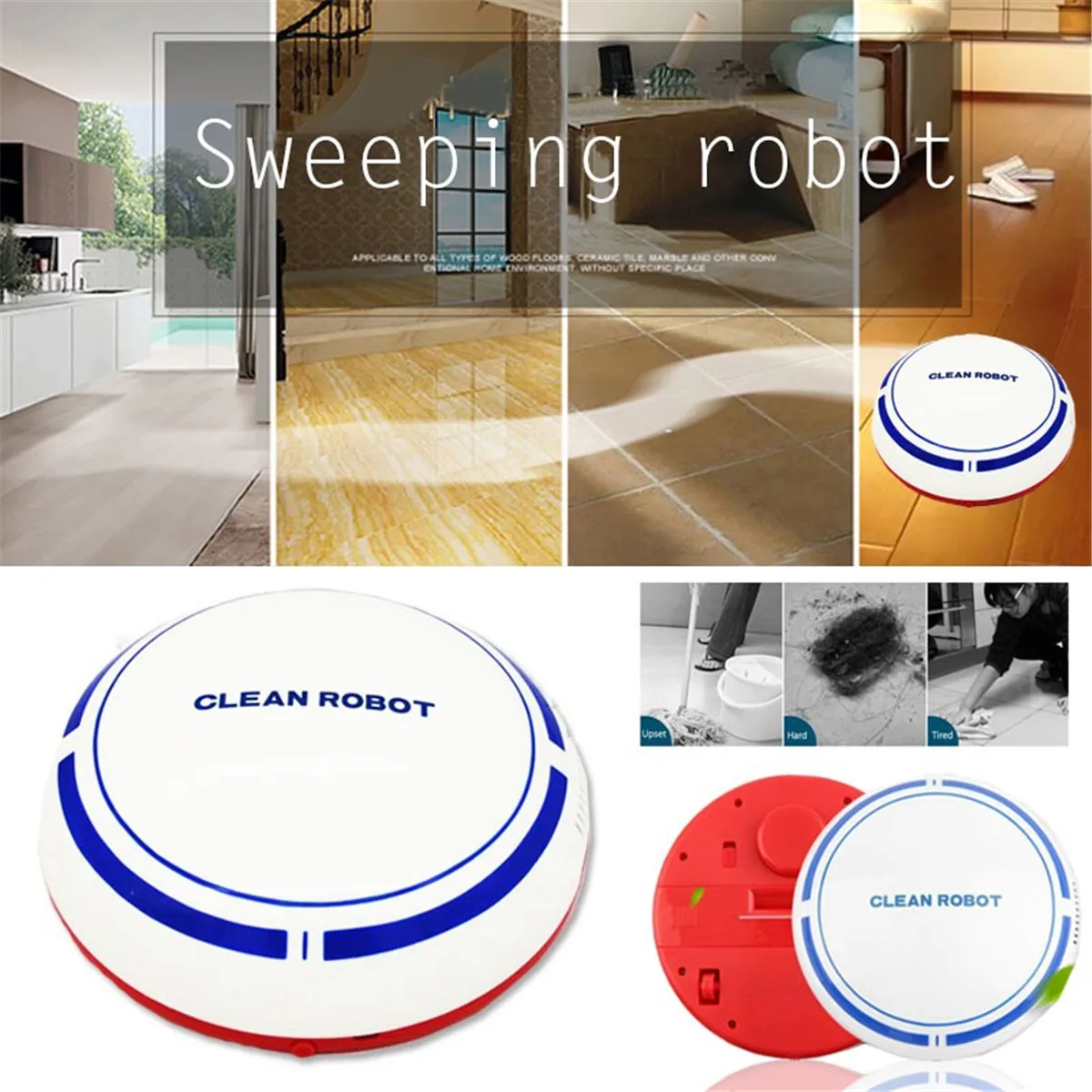 

Rechargeable Auto Cleaning Robot Intelligent Sweeping Robot Floor Dust Hair Automatic Cleaner For Home Electric Vacuum Cleaners