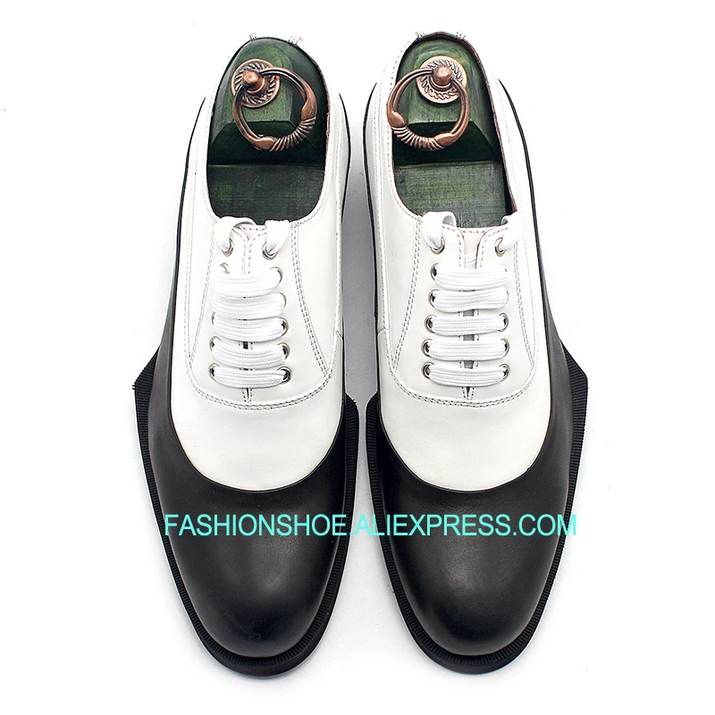 

Handmade Oxfords for men Flat heel Genuine leather Mens Formal Business Shoes Top Quality Hot 2018 Spring