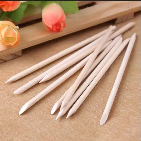 

20pcsX105mm Nail Art Design Orange Wood Stick Cuticle Pusher Remover Manicure Care + Free Shipping 016