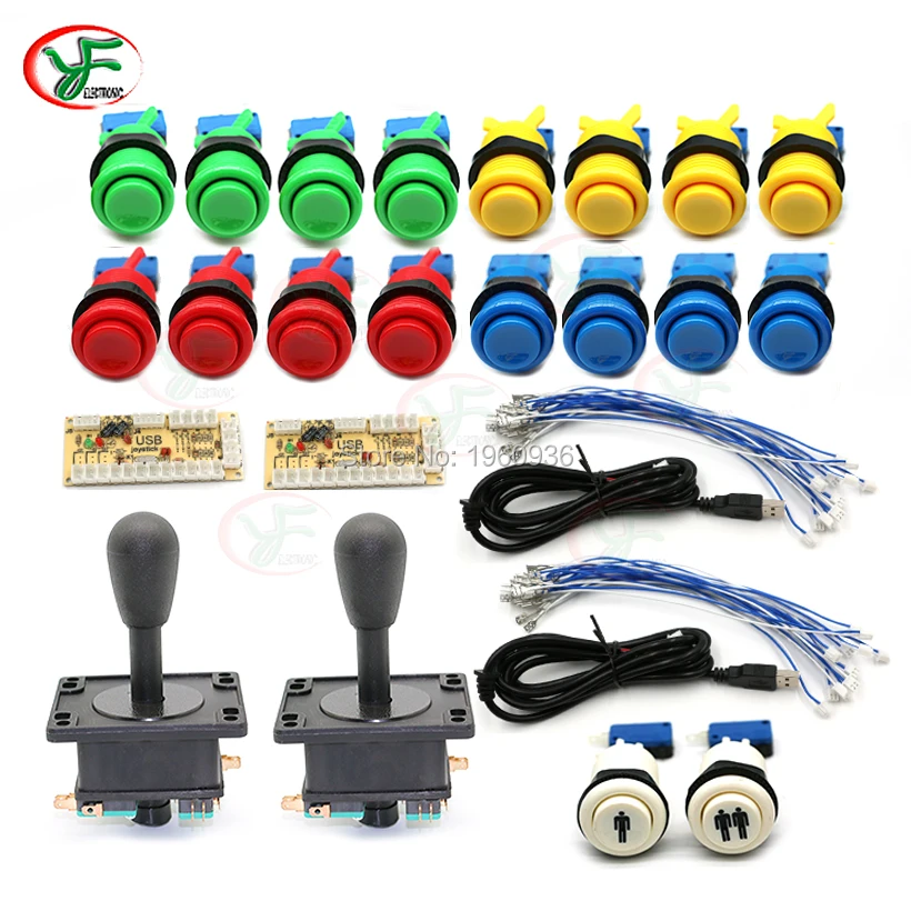 

Jamma Arcade Cabinet DIY Kit Zero Delay USB Arcade controller To PC Connection The American style Joystick 4/8 way Push Buttons