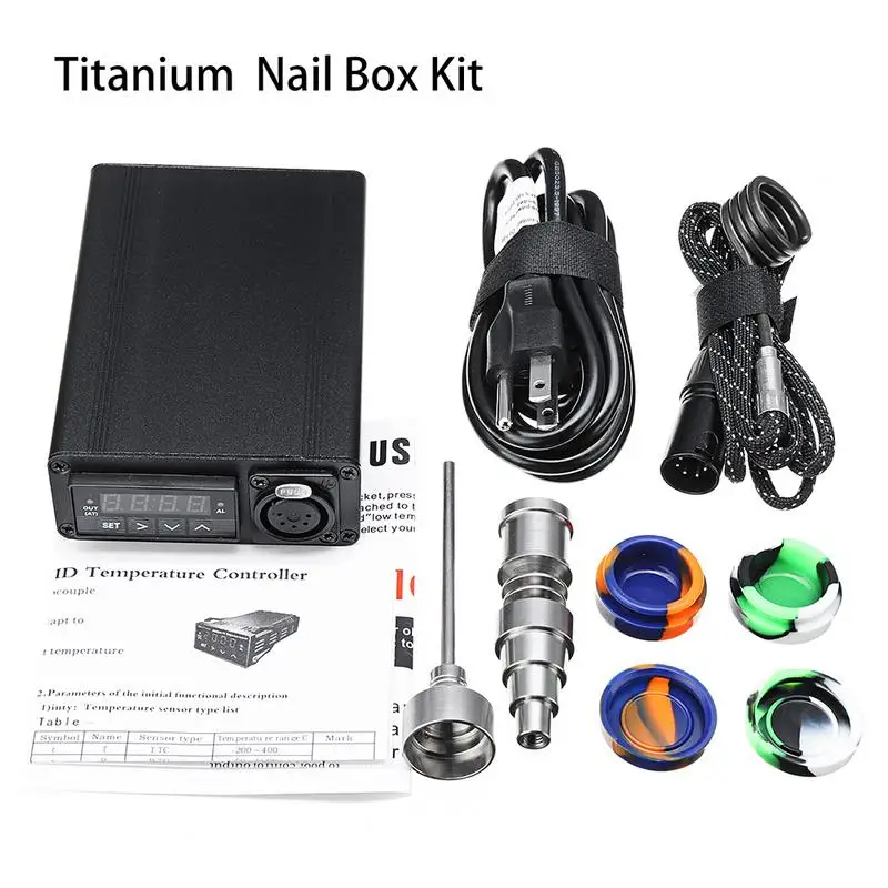 

Electric Titanium Nail E Nail Box Kit Temperature Control Aromatherapy Oil #40