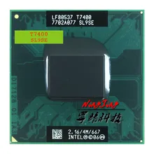 Процессор Intel Core 2 Duo T7400 SL9SE 2,1 ГГц двухъядерный двухпоточный ЦПУ 4 Мб 34 Вт Разъем M / mPGA478MT