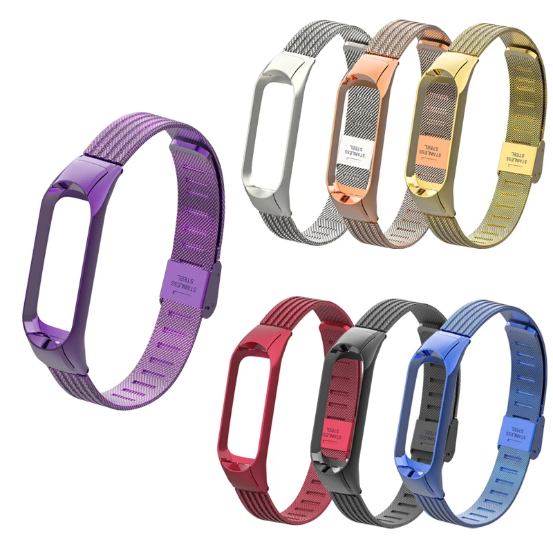

Newest Mi Band 3 Wrist Strap Screwless Stainless Steel For Xiaomi Mi Band 3 Bracelet Miband 2 Wristbands Pulseira Mi band 2
