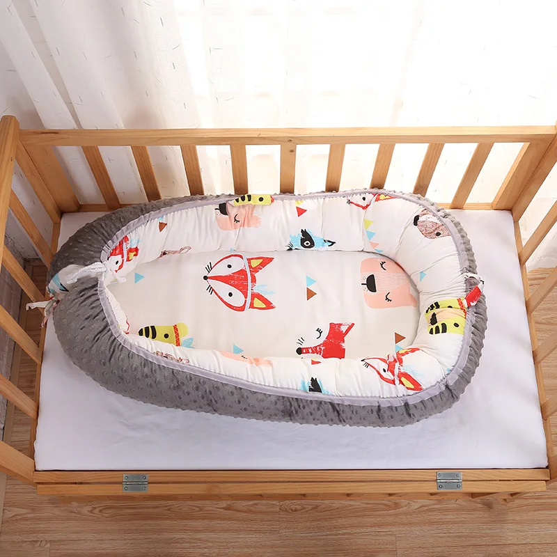  0-12 Month Baby Nest Bed Crib Portable Removable And Washable Crib Travel Bed For Children Infant K